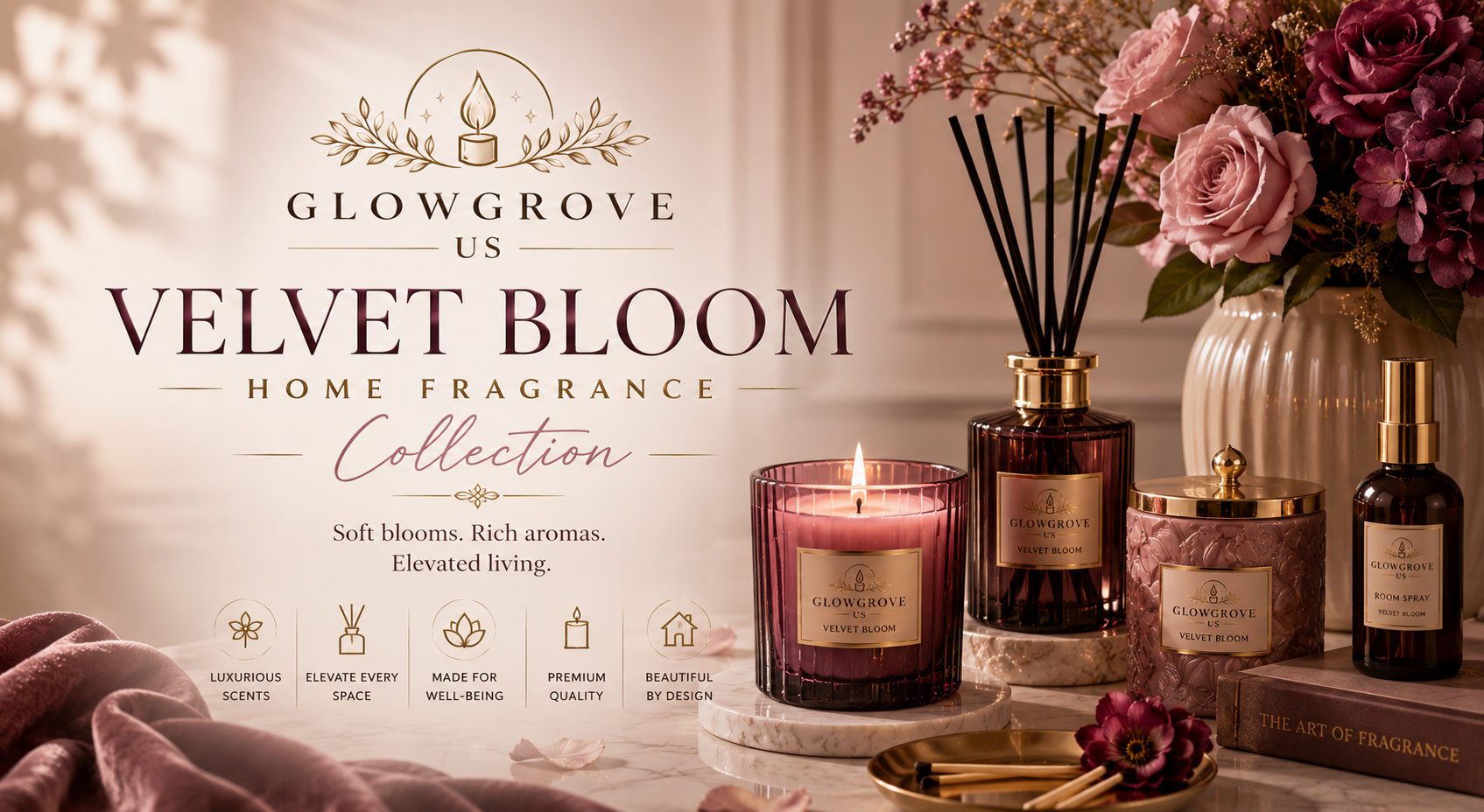 Velvet Bloom Home Fragrance Collection