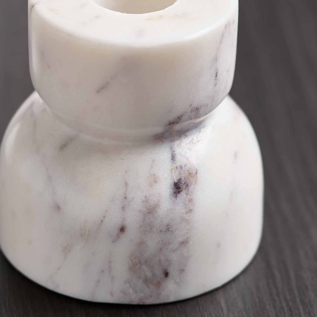 Better Homes & Gardens Modern Marble Taper Votive Candleholder Set, 2-Piece, 3"