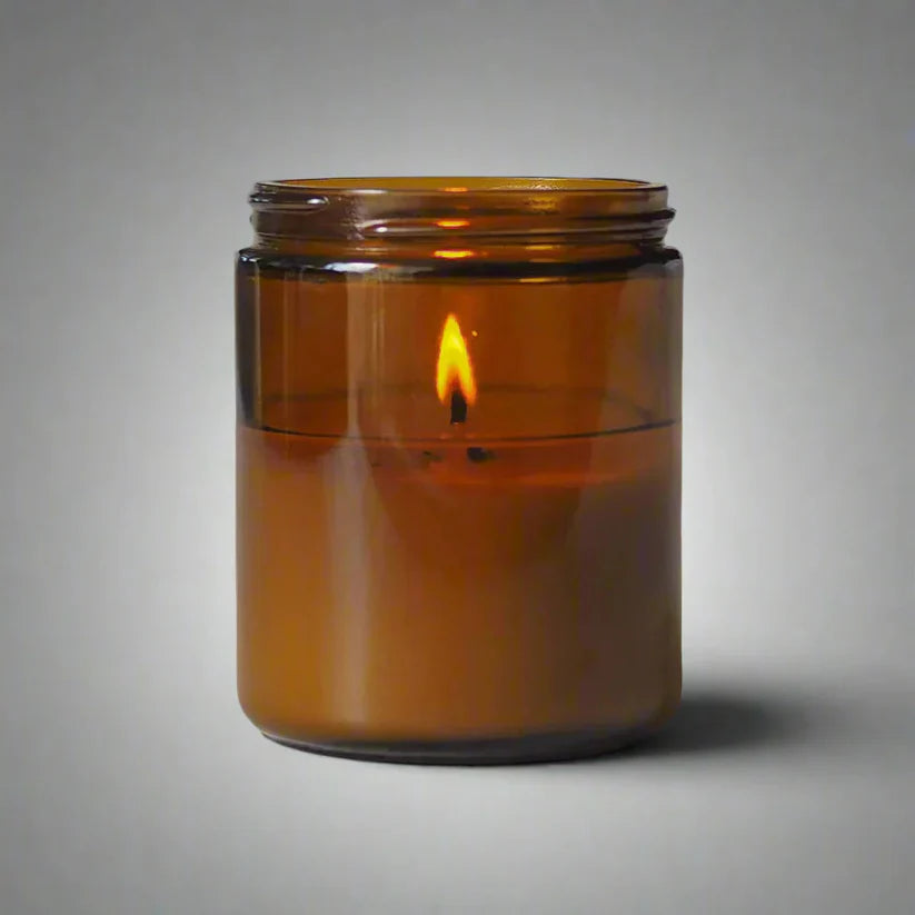 Amber Glass Candle