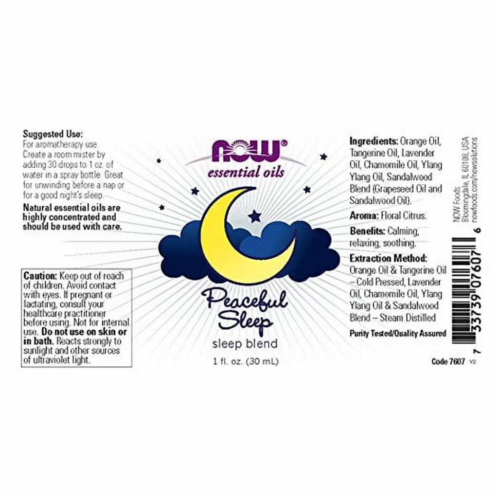 Now Essential Oils Blend Pack – Purifying, Sleep, Calming, Focusing & Romance (1oz Each)