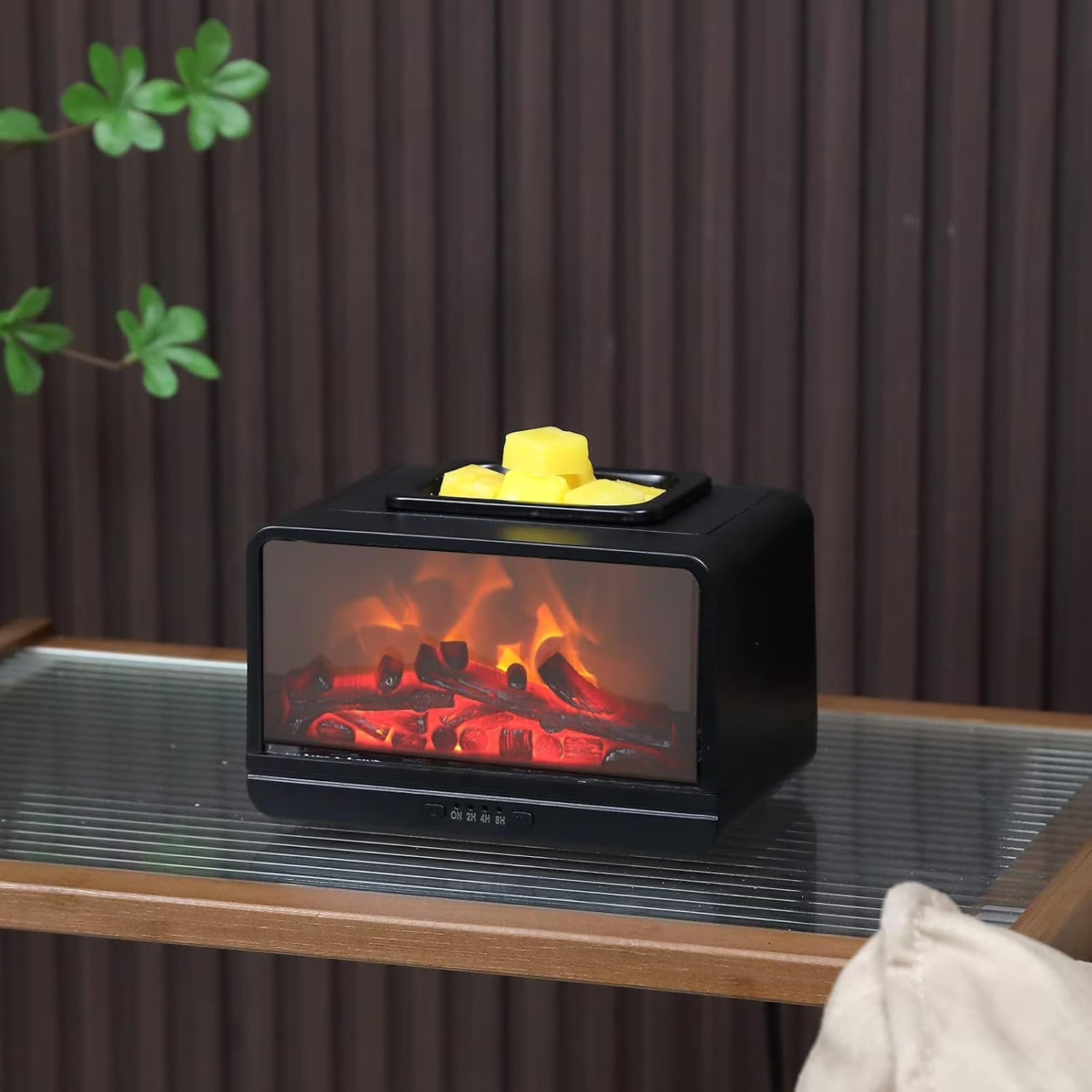 Leyoue Dynamic Flame Fireplace Electric Wax Melt Warmer