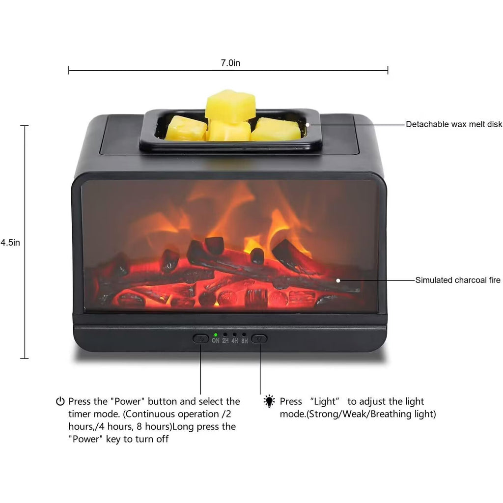 Leyoue Dynamic Flame Fireplace Electric Wax Melt Warmer