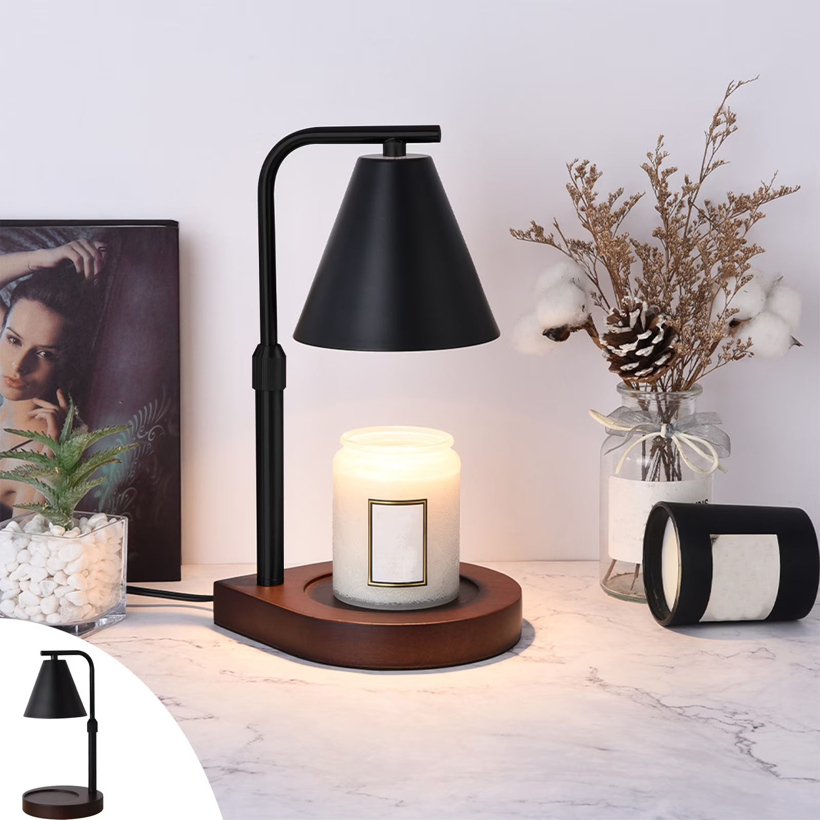 Candle Warmer Lamp Flameless Electric Candle Warmer with Timer