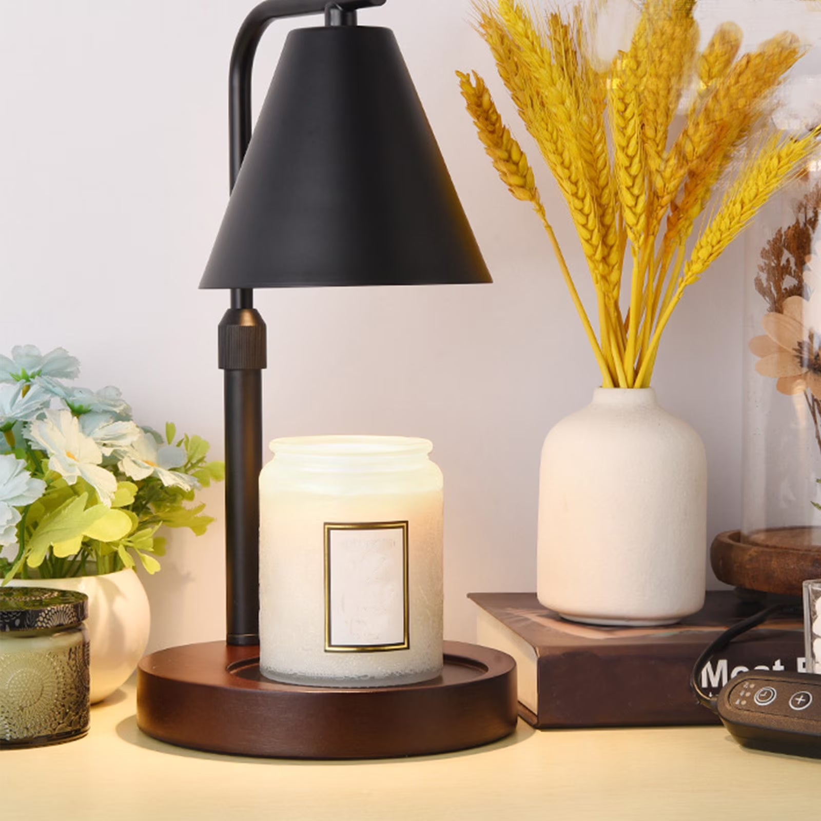 Candle Warmer Lamp Flameless Electric Candle Warmer with Timer